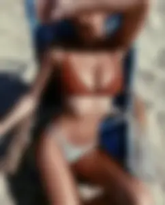 Hot Girl in Swimsuit on the Beach Candid