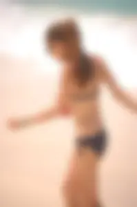 Various sexy candid girls in bikinis at the beach