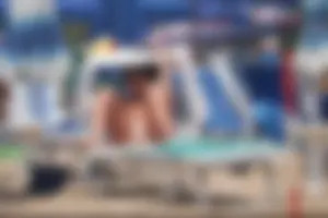 Girls on a nude beach in Bibione, Italy