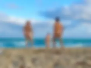 Nude beach and topless girls