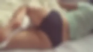 Sexy Candid Girl in Panties Lying in Bed Home Photo
