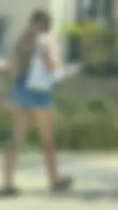 Sexy target parking lot teens big tits nice ass short shorts