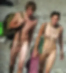 Nude beach and topless girls