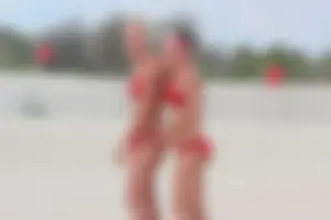 Lifeguard tournament girls on the beach