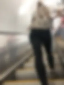 Candid Legs And Booty in Tights Subway Escalator Creepshots Gallery