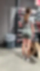 Teen in tight yoga shorts…VPL