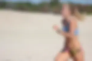 Lifeguard tournament girls on the beach