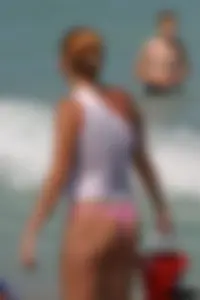 Beach voyeur girls in bikinis, thongs and topless