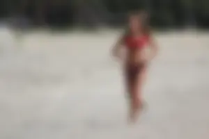 Lifeguard tournament girls on the beach