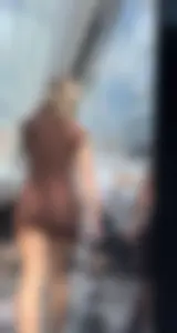 Big booty Teen in short tight dress, cheeky + video