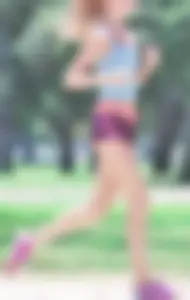 Couple of cute girls out running in little shorts