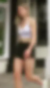 Nice teen in shorts street pic