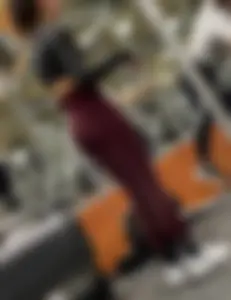 Sexy Fawn in Red Leggings — Amazing Petite Ass