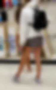 Yummy teen in shorts and hoodie