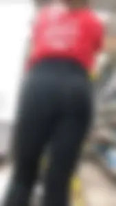 Teen at Work in her Leggings