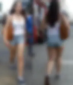 Various sexy teens in little shorts
