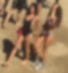 Cheeky girl and her friend at the beach (OC, First Post, Hope you guys like it)
