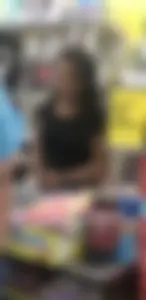 Dollar General black babe with a nice ass in tight jeans