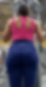 Pear Shaped Big Booty Latina Working Out