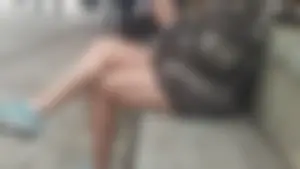 Girls in the park, showing legs