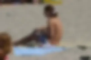 Beach voyeur girls in bikinis, thongs and topless