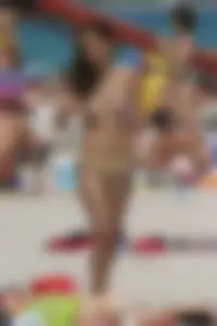 Beach voyeur girls in bikinis, thongs and topless