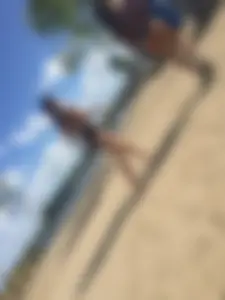 Cheeky girl and her friend at the beach (OC, First Post, Hope you guys like it)