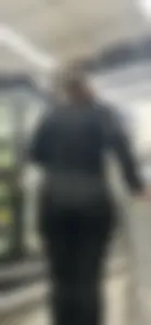 Chic magically reveals VPL with a sweet deep bendover‼️