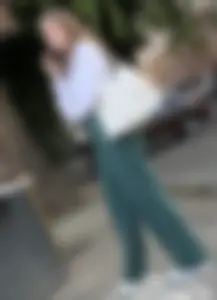Bubble Butt In Green Pants (UP THE STAIRS + face shots)