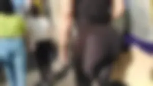 One of my best catches - Big Bubble Booty Latina in spandex gym with ponytail