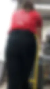 Teen at Work in her Leggings