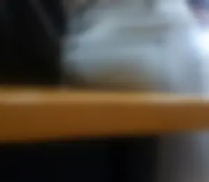 Booty in tight blue jeans closeup