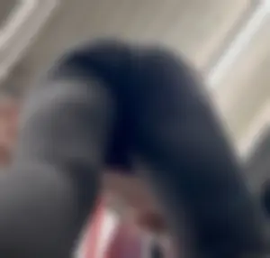 Skinny And Tight College Girl In Blue Leggings Bends Over For Me (Upshots)