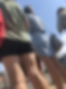Hot girl in short dresses and skirts on the crosswalk street creepshots