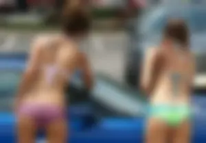 Sexy bikini car wash girls