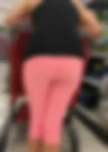 Milf at Target in pink leggings