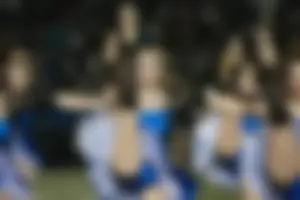 Candid cheerleaders
