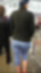 Thick Candid Milf's Ass in Short Tights at the Store Creepshots Gallery