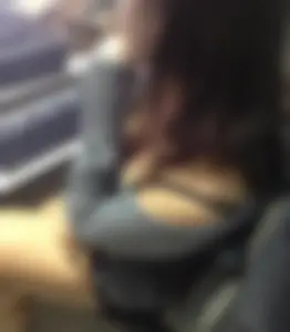Girl with Sexy Legs and Boobs Office Creepshot