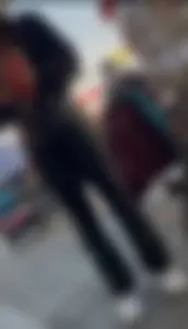 Amazing mexican girl with bubble butt in leather pants