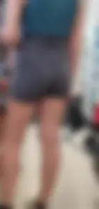 Milf in biker shorts