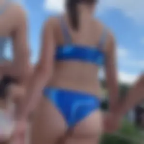 Cheeky bubble butt in bikini picks wedgie