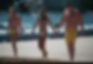 Nude beach and topless girls