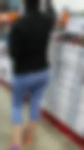 Thick Candid Milf's Ass in Short Tights at the Store Creepshots Gallery