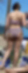 Standers on the beach