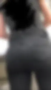 Hot coworker with a nice ass in tight black jeans