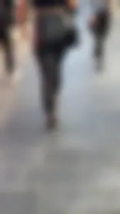 Sexy ass in tight Leather leggings