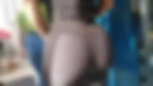 One of my best catches - Big Bubble Booty Latina in spandex gym with ponytail