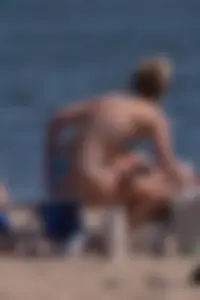 Blue thong fit chick