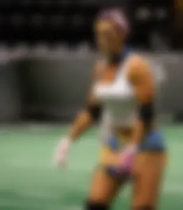Sexy female football players with hot bodies